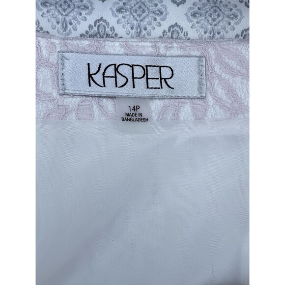 Kasper Light Pink Embroidered Pencil Skirt Women’s Petite Size 14P - Picture 7 of 9